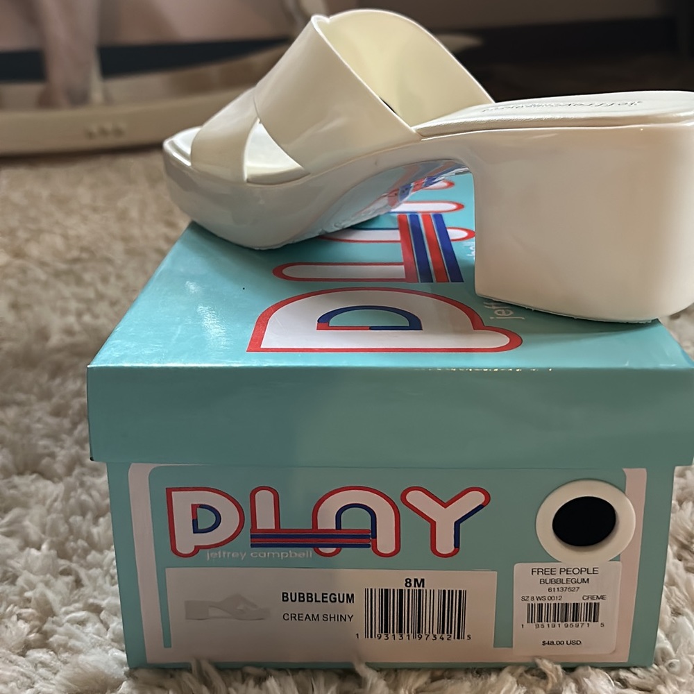 Jeffrey Campbell rubber bubblegum sandals